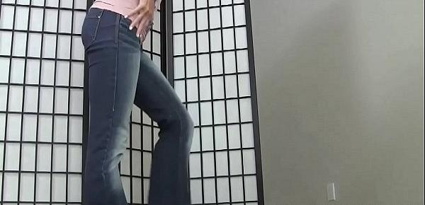  These ass hugger jeans are almost too tight JOI